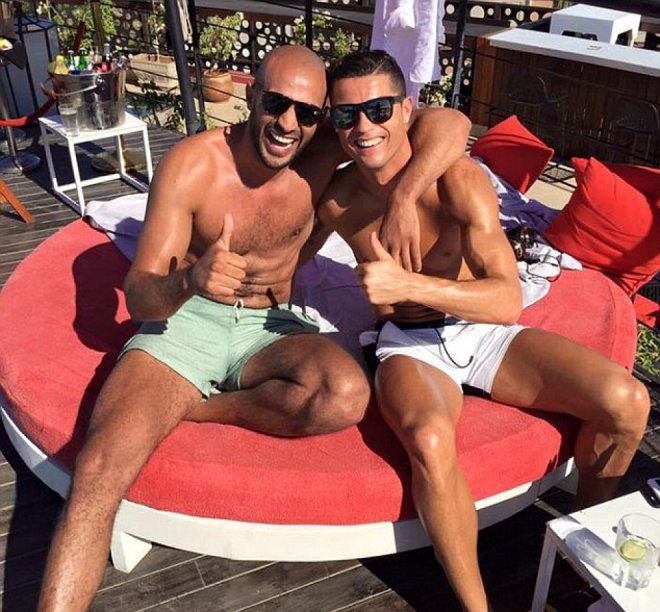 Cristiano Ronaldo y Badr Hari