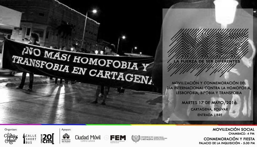 M17 contra la homofobia en Cartagena