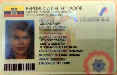 Identificacion ecuatoriana